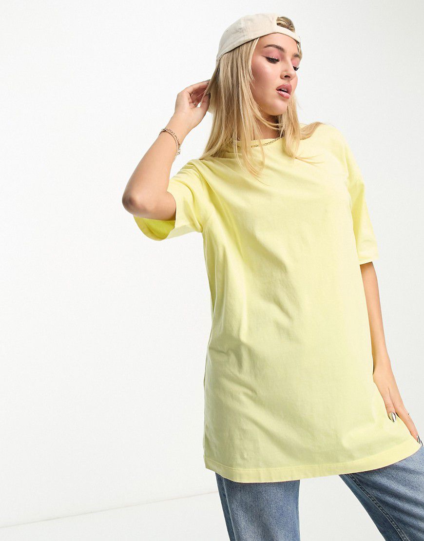 T-shirt oversize gialla - New Look - Modalova