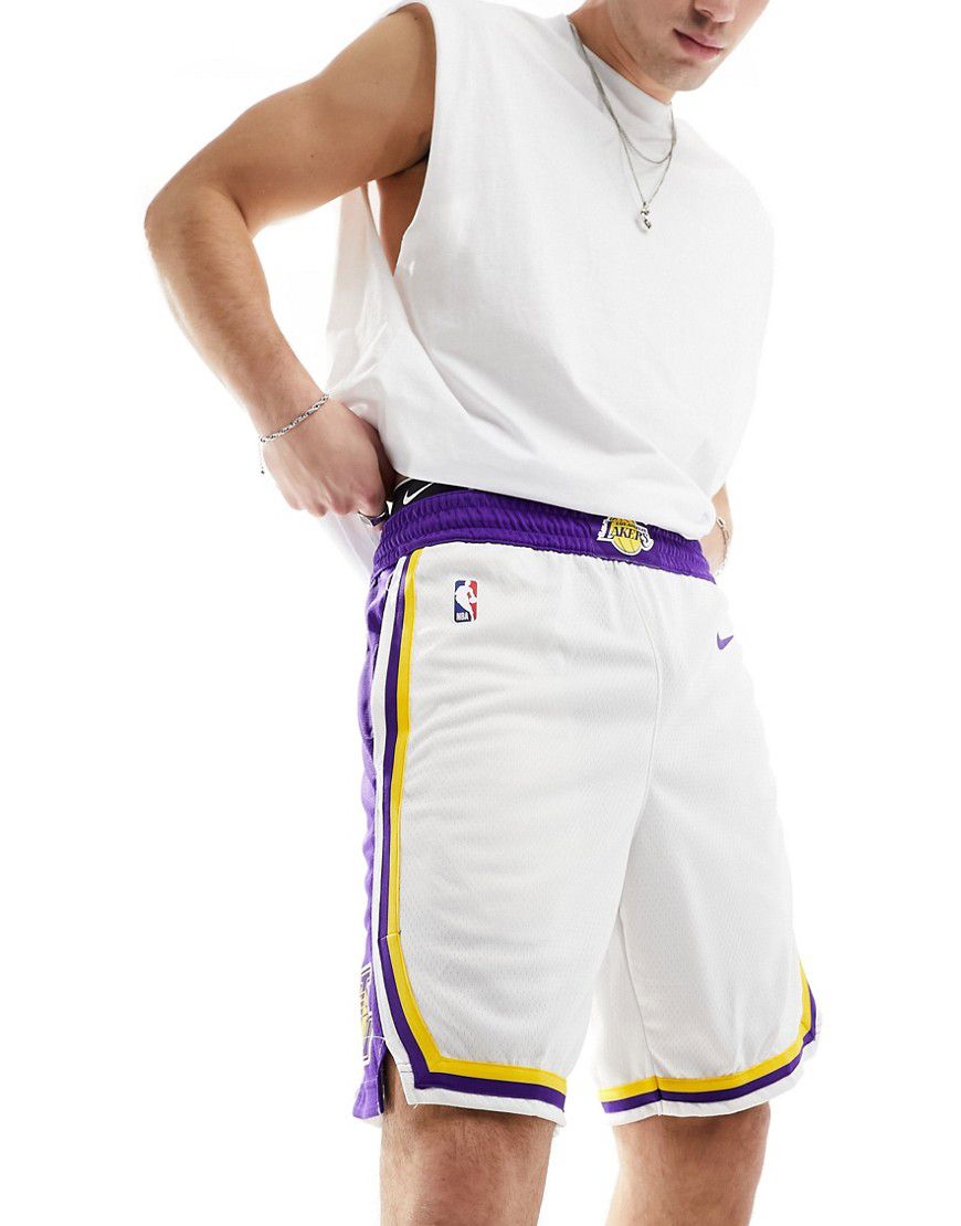 NBA LA Lakers Association Swingman - Pantaloncini unisex bianchi - Nike Basketball - Modalova
