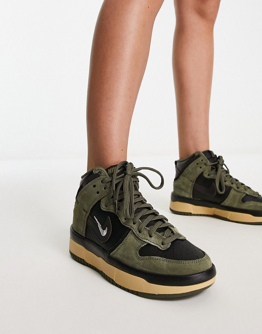 Dunk High Rebel - Sneakers alte oliva e nere - Nike - Modalova