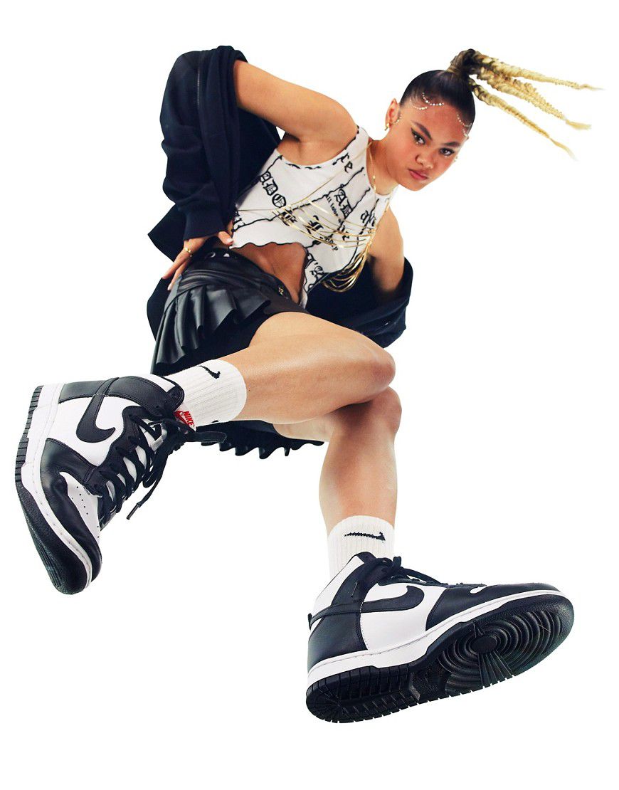 Dunk - Sneakers alte bianche e nere - Nike - Modalova