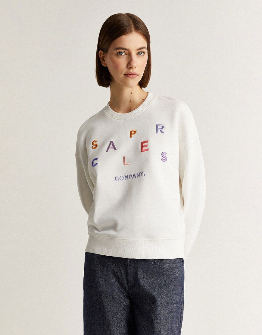 Maglione sporco con lettere multicolore - Scalpers - Modalova