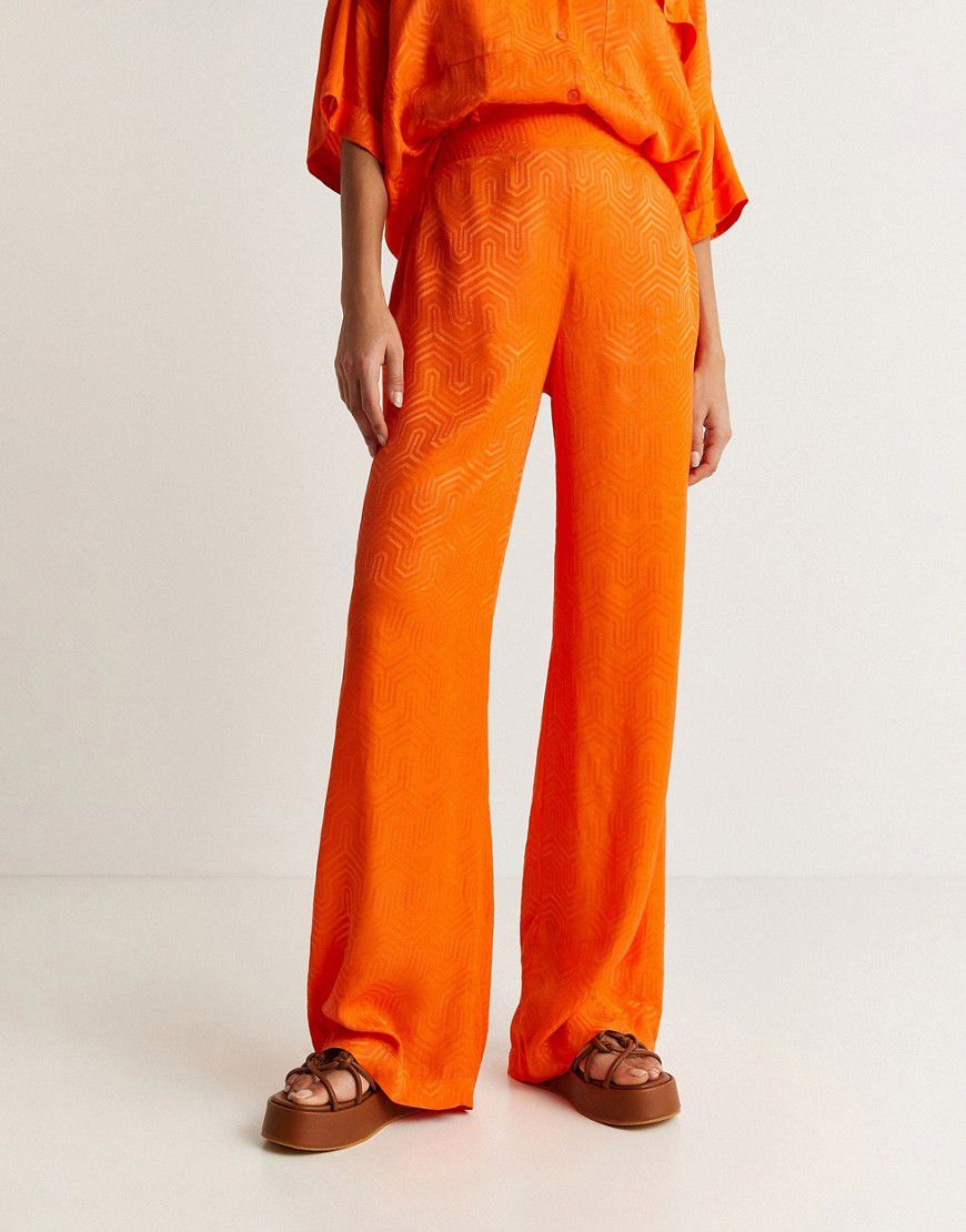 Pantaloni jacquard arancioni - Scalpers - Modalova