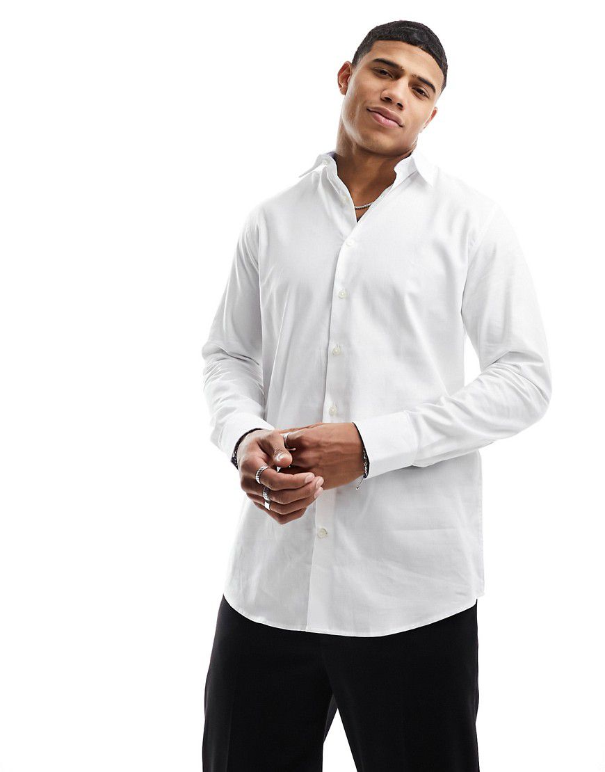 Camicia slim fit bianca - Selected Homme - Modalova