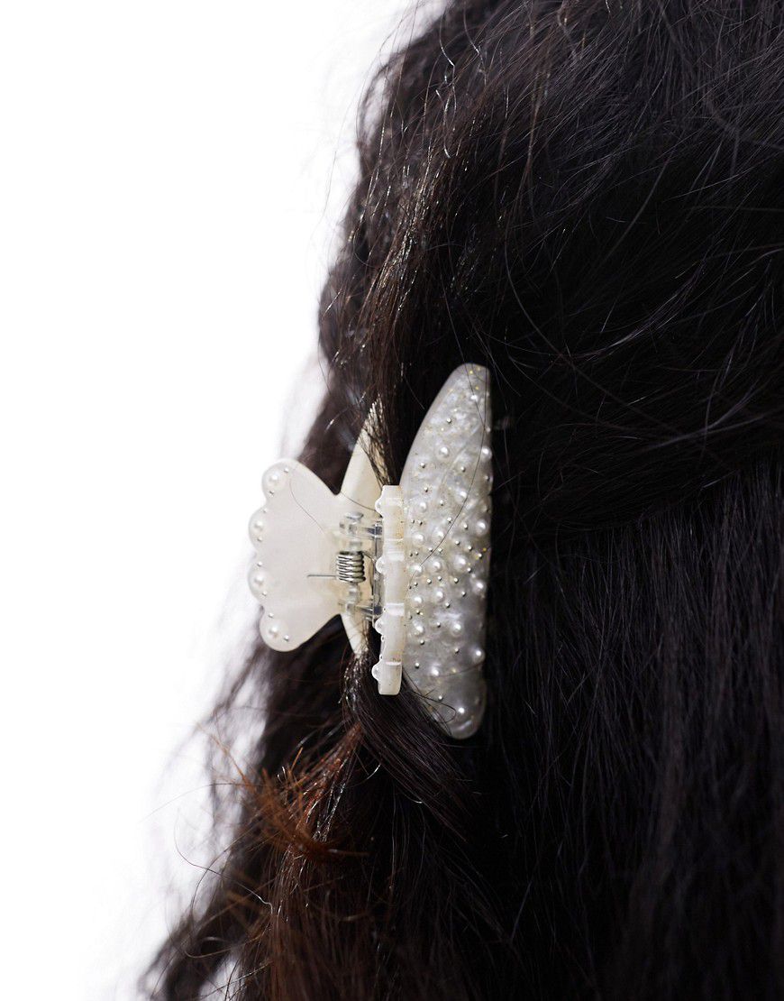 Pinza per capelli da sposa bianca con perline - Sui Ava - Modalova