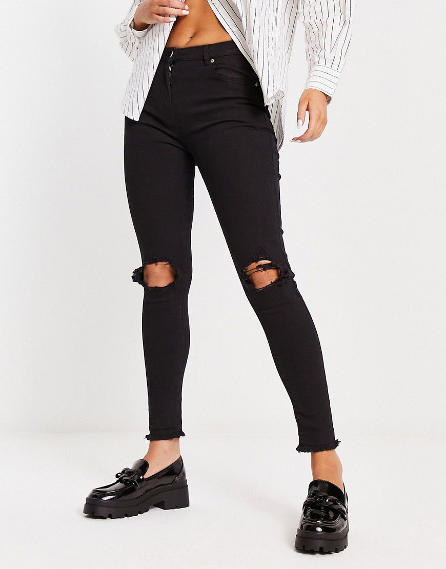 Jeans skinny neri con strappi alle ginocchia - Parisian - Modalova
