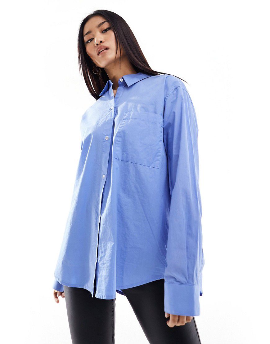 Pull & Bear - Camicia oversize blu - Pull & Bear - Modalova