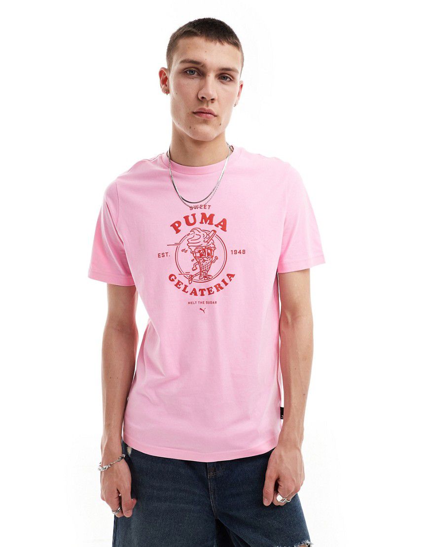 T-shirt con grafica di gelato - Puma - Modalova