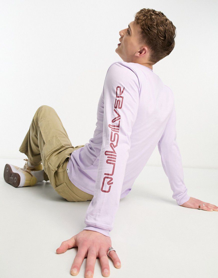 Omni - T-shirt a maniche lunghe con logo - Quiksilver - Modalova