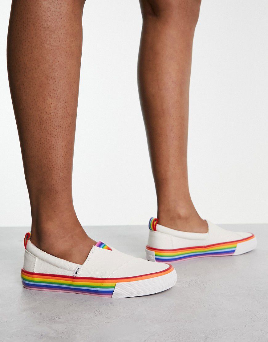 Alpargata Fenix - Sneakers bianche con suola arcobaleno - Toms - Modalova