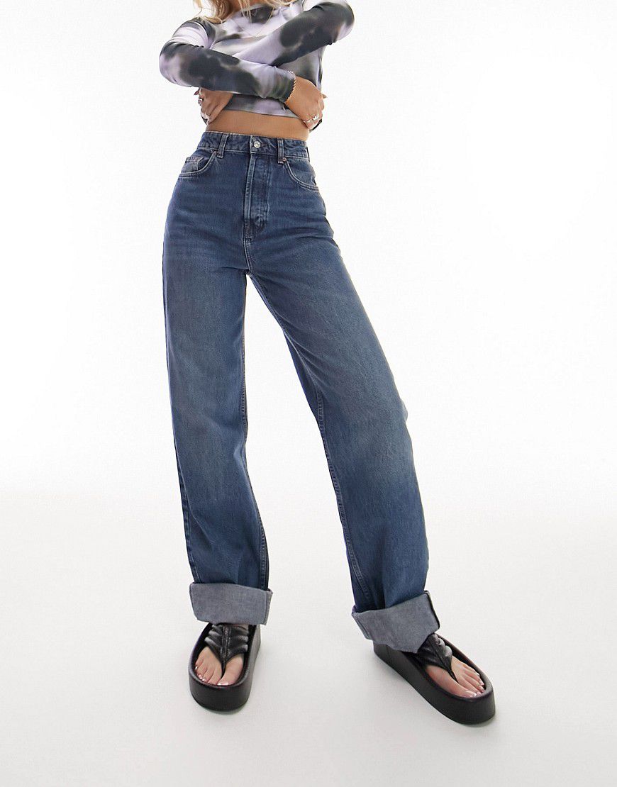 Mom jeans oversize medio - Topshop Hourglass - Modalova