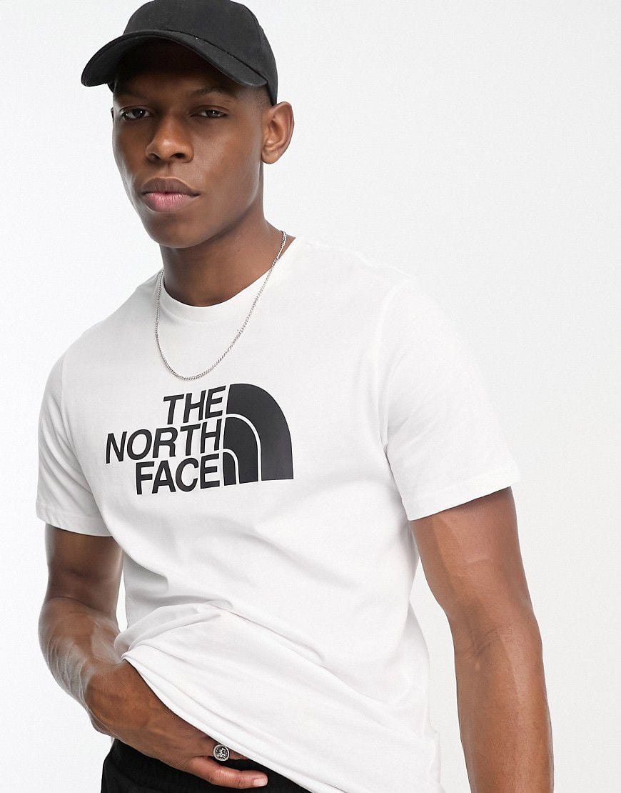 Easy - T-shirt bianca con logo sul petto - The North Face - Modalova