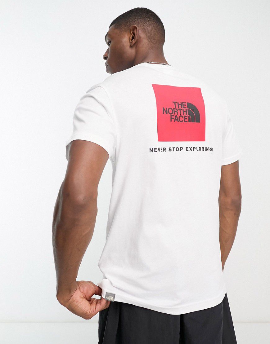 Red Box - T-shirt bianca con stampa sul retro - The North Face - Modalova
