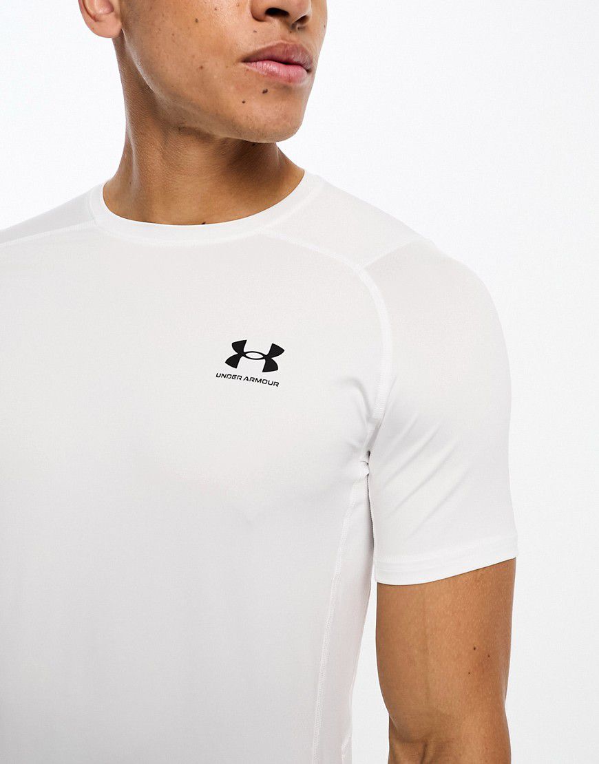 Heat Gear Armour - T-shirt aderente bianca - Under Armour - Modalova