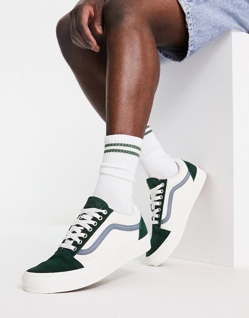 SK8-Hi - Sneakers alte in tela stile college con dettagli in camoscio - Vans - Modalova
