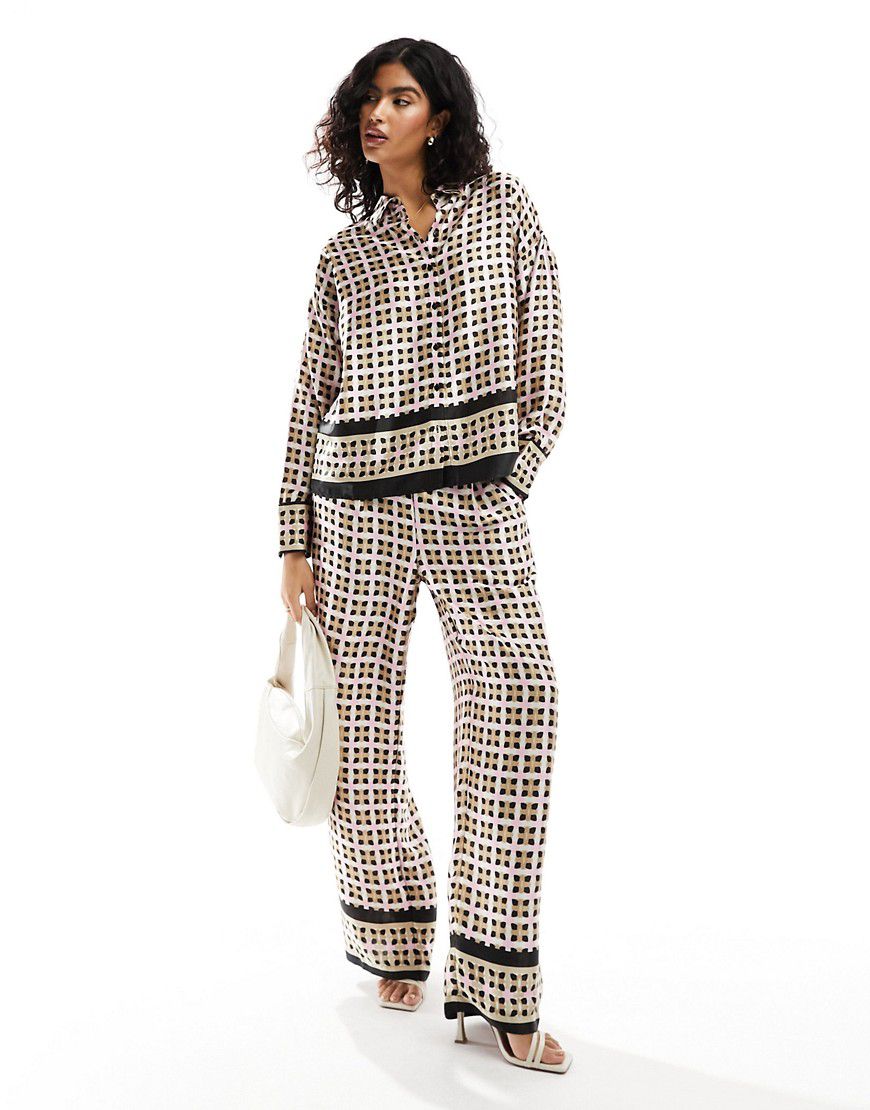 Camicia del pigiama con stampa geometrica in coordinato - Vero Moda - Modalova