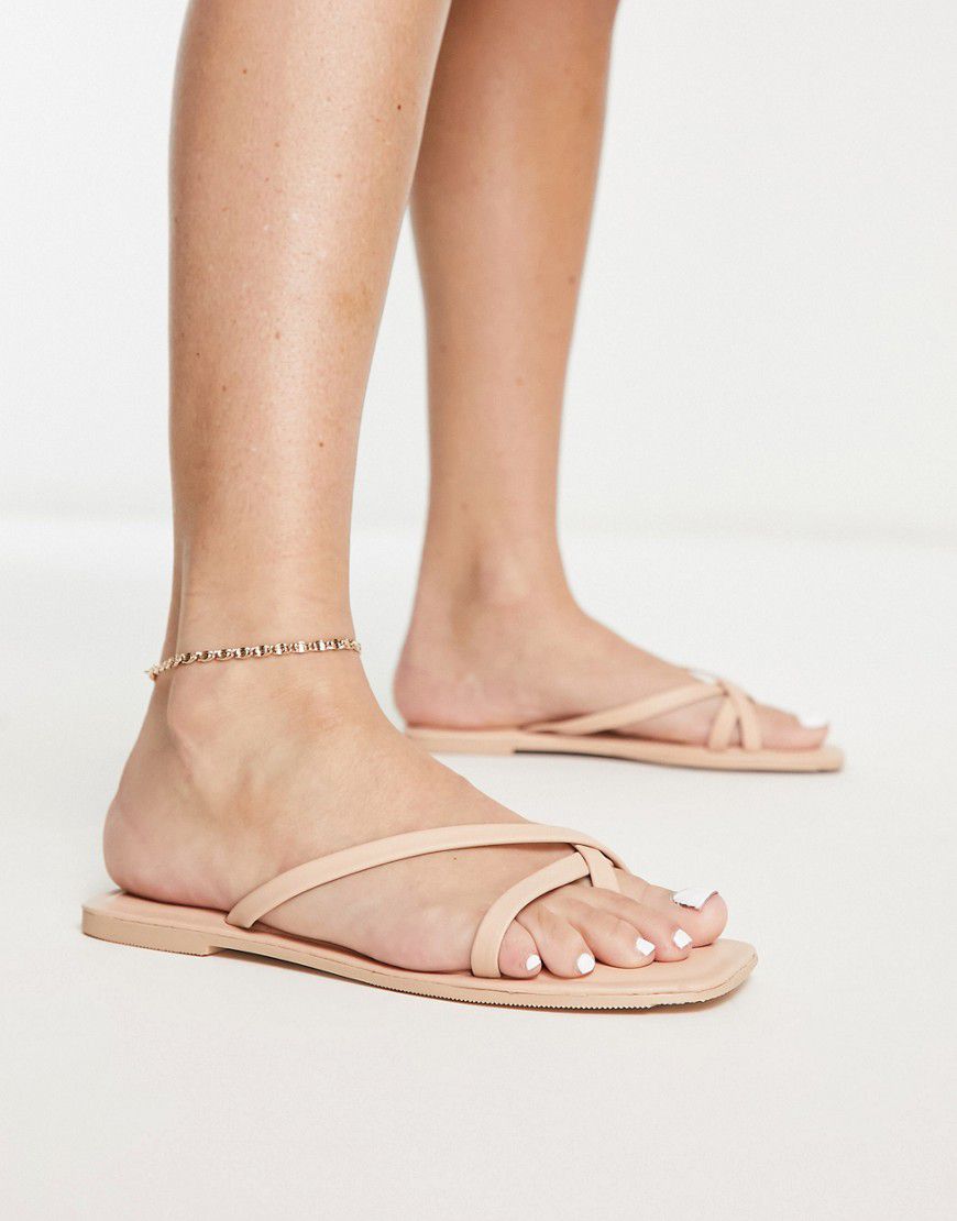 Sandali in pelle color crema - Vero Moda - Modalova
