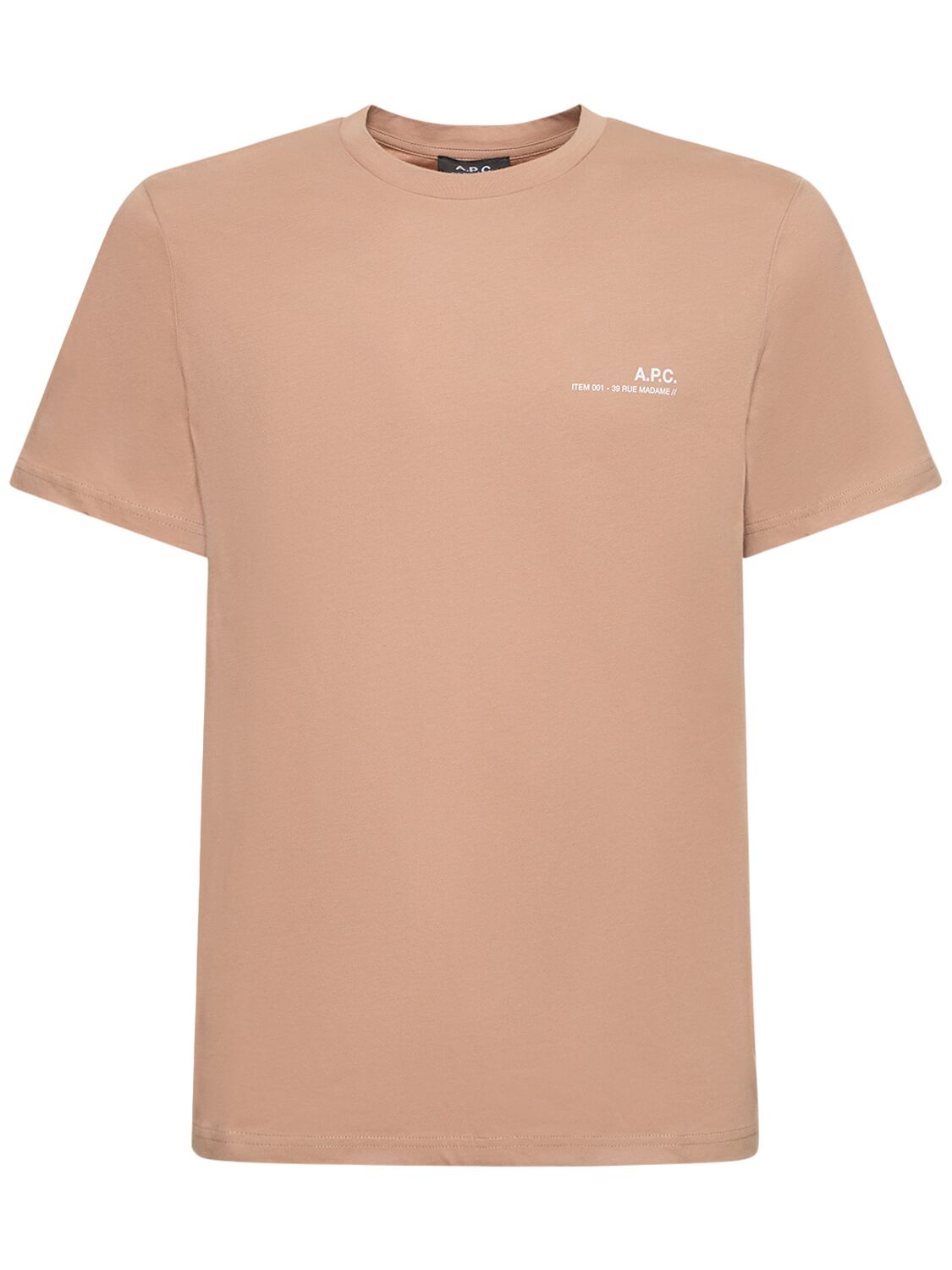 T-shirt In Jersey Di Cotone Con Logo - A.P.C. - Modalova