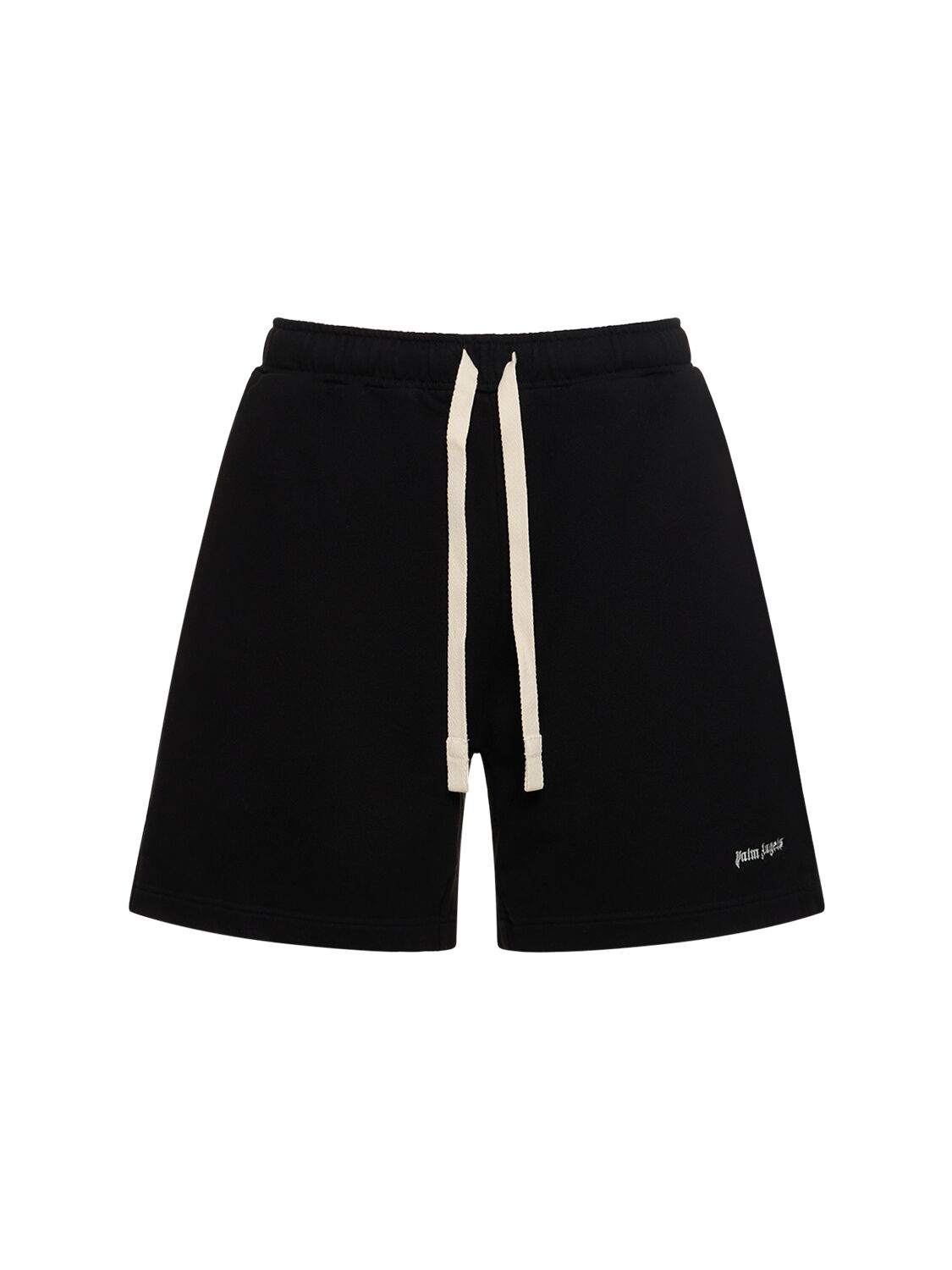 Shorts In Felpa Di Cotone Con Logo - PALM ANGELS - Modalova
