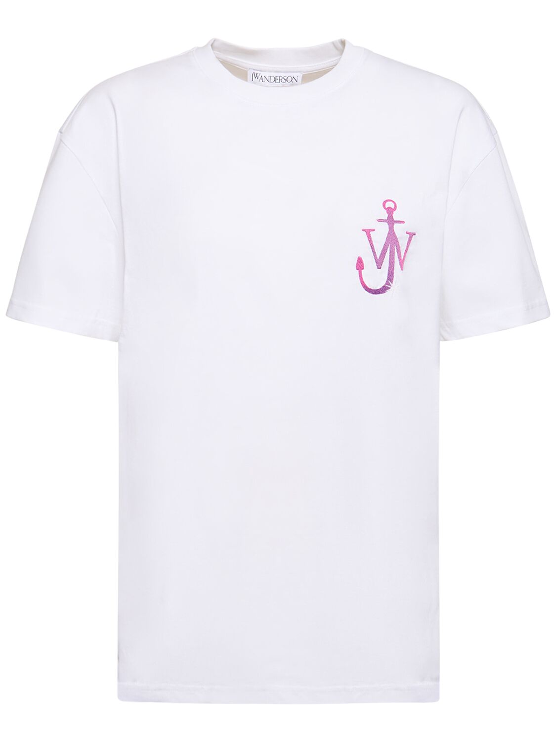 T-shirt In Jersey Con Ricamo Logo - JW ANDERSON - Modalova