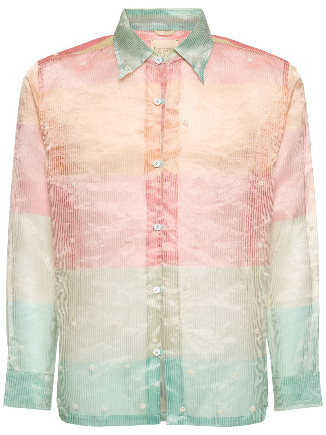 Camicia In Seta Con Perline - HARAGO - Modalova