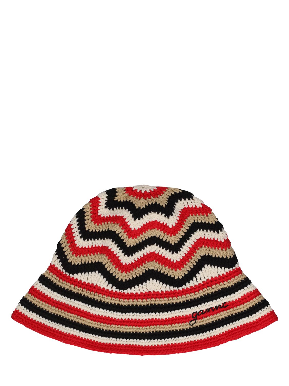 Cappello Bucket In Cotone Organico Crochet - GANNI - Modalova