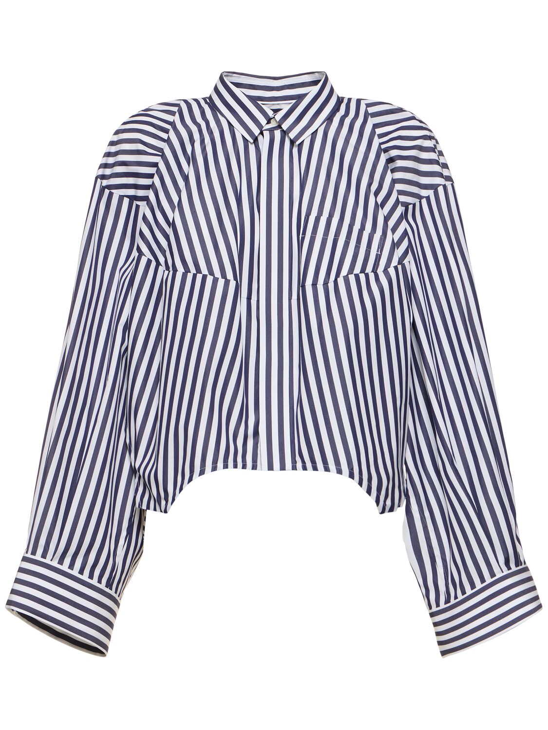 Poplin Shirt W/cocoon Sleeves - SACAI - Modalova