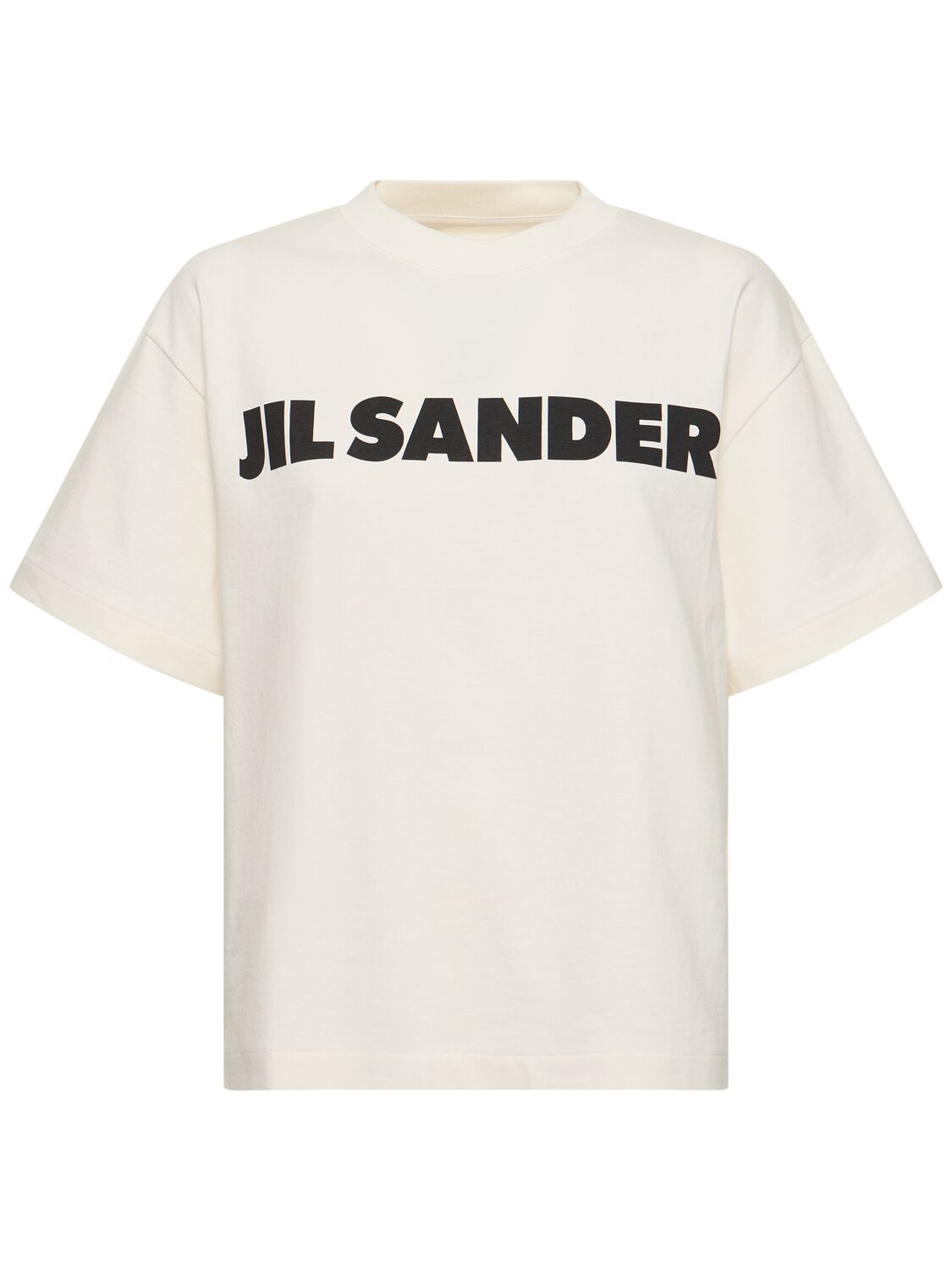 T-shirt In Jersey Di Cotone Con Logo - JIL SANDER - Modalova