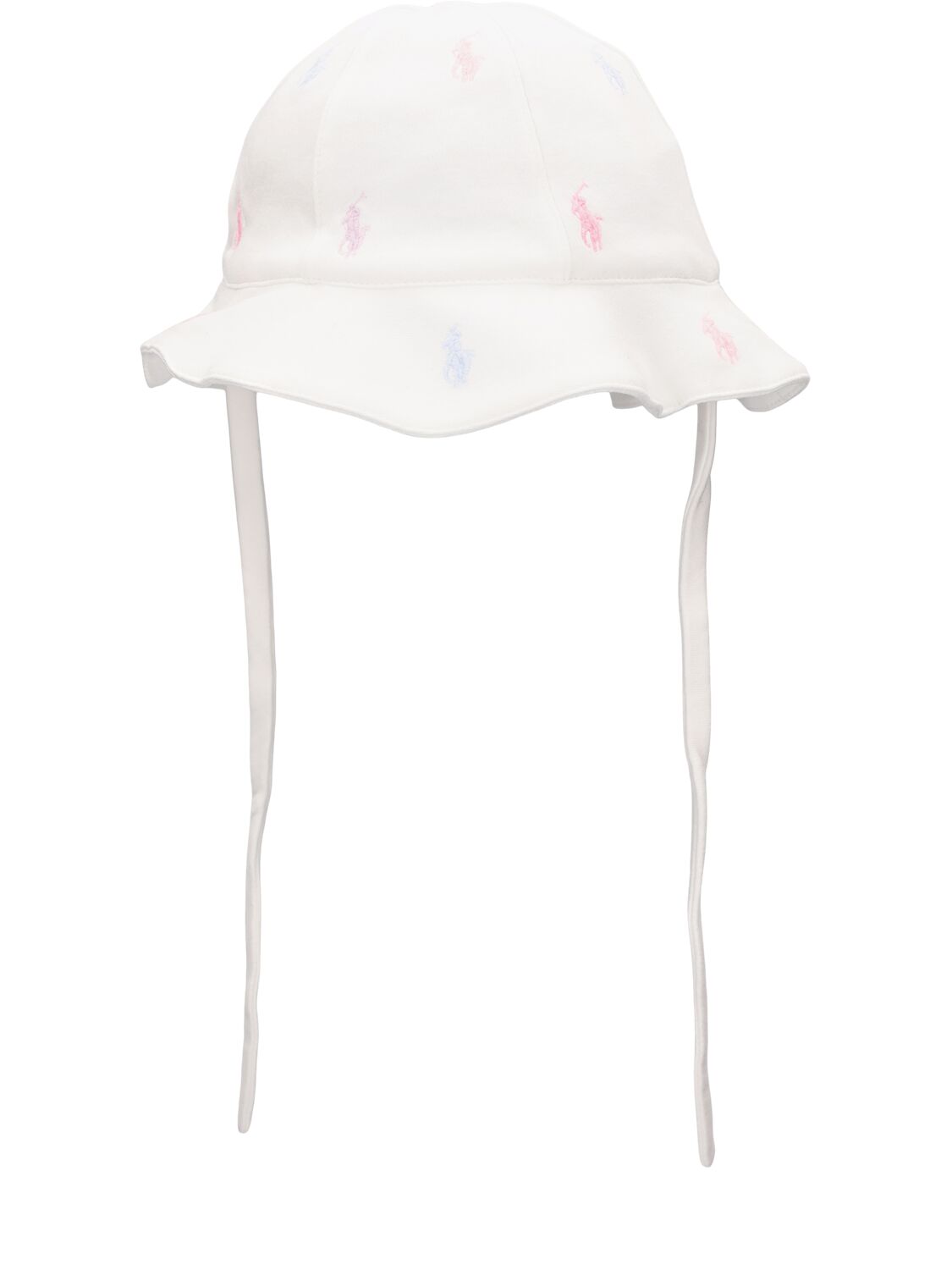 Cappello Bucket In Cotone Con Ricami - RALPH LAUREN - Modalova