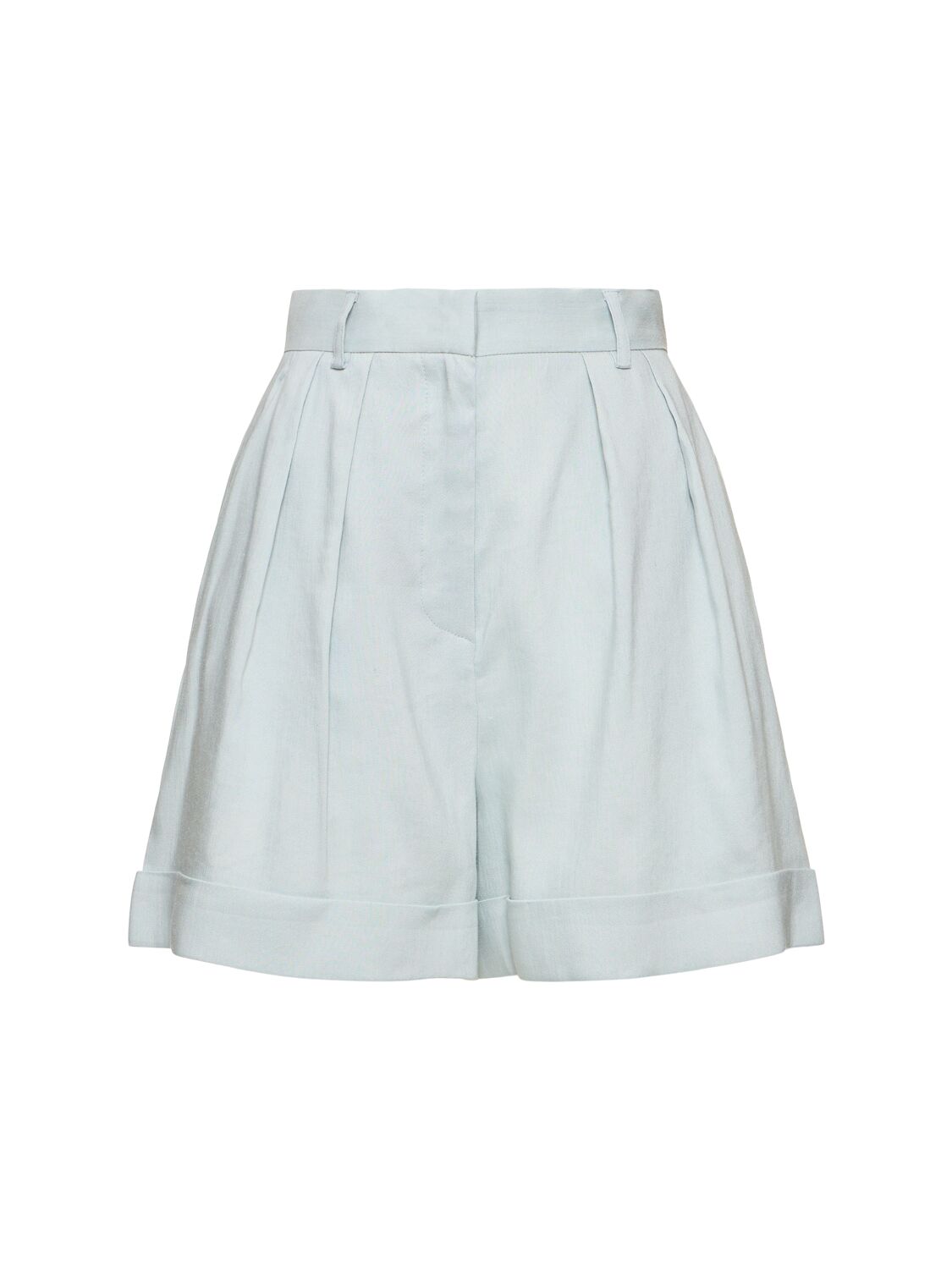 Rina High Waist Linen Blend Shorts - THE ANDAMANE - Modalova