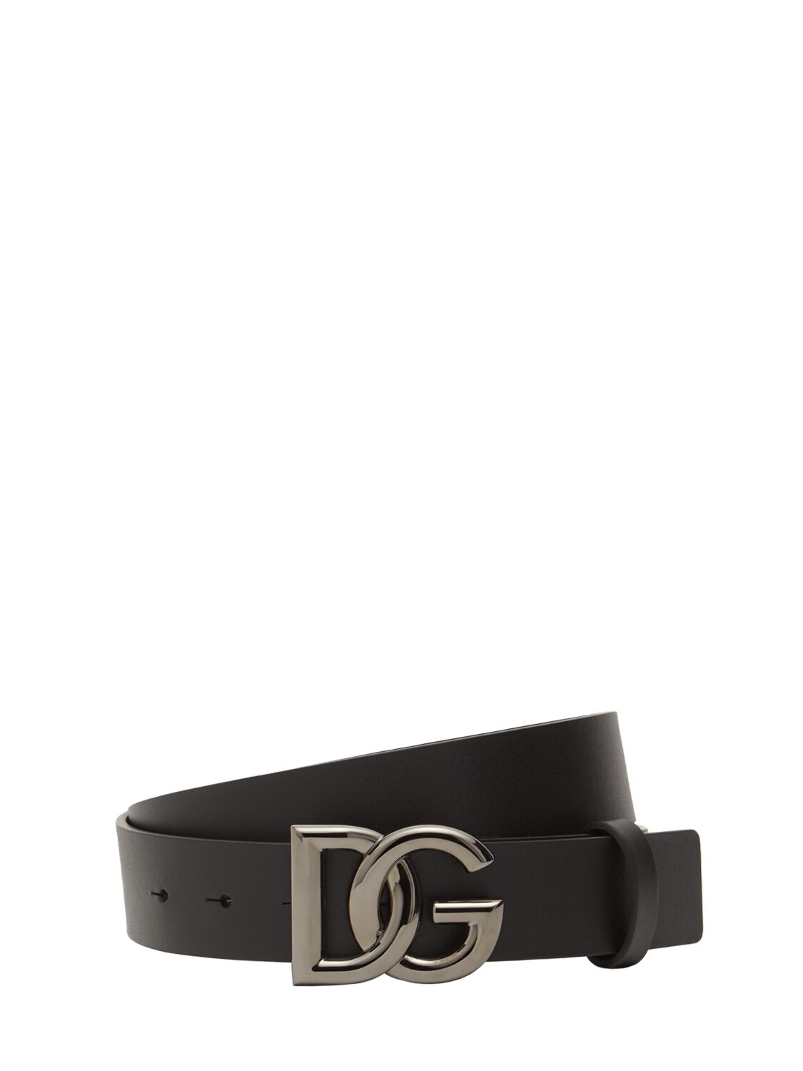 Cintura In Pelle Con Logo 3,5cm - DOLCE & GABBANA - Modalova