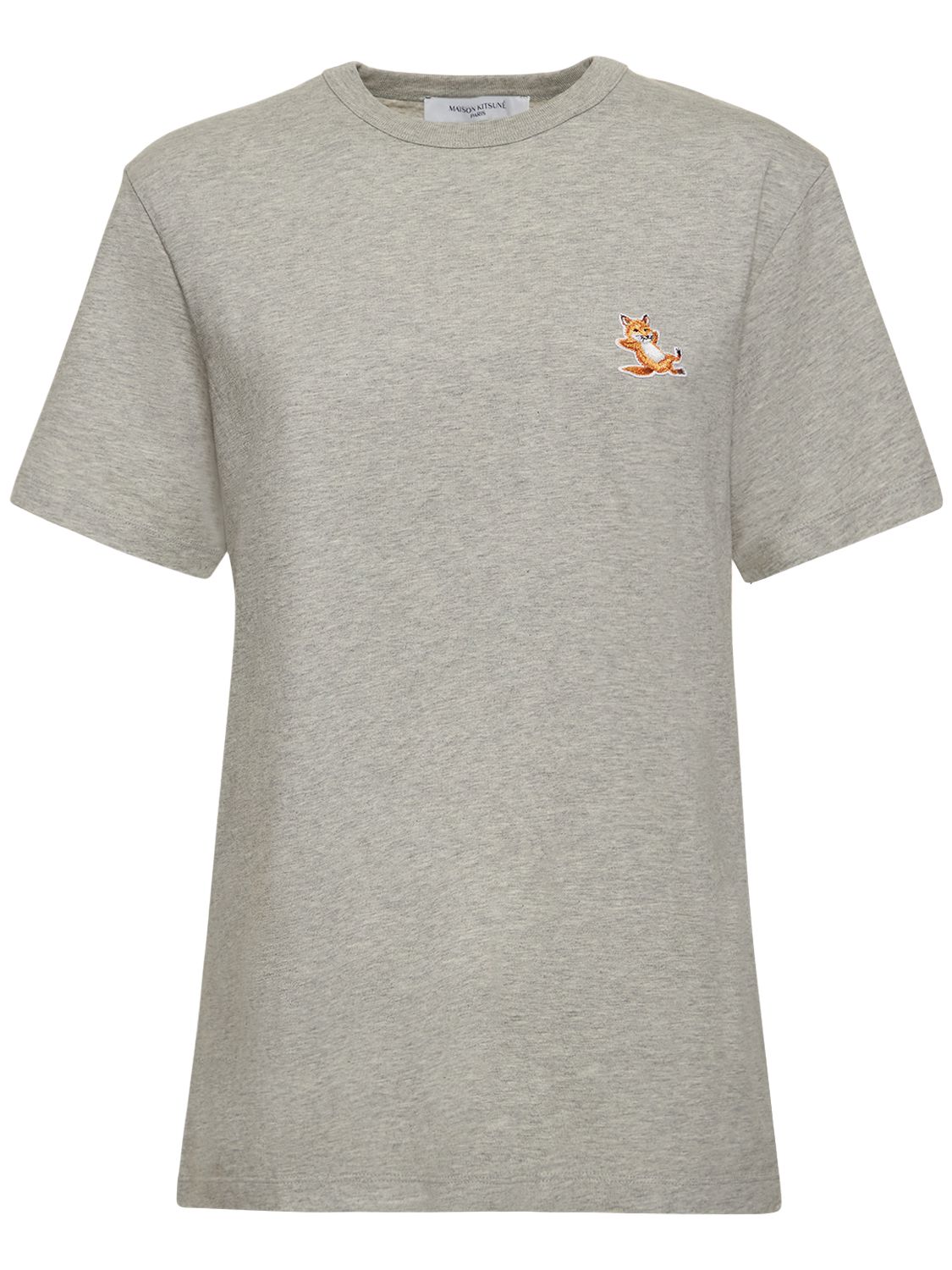 T-shirt Chillax Fox In Cotone Con Patch - MAISON KITSUNÉ - Modalova