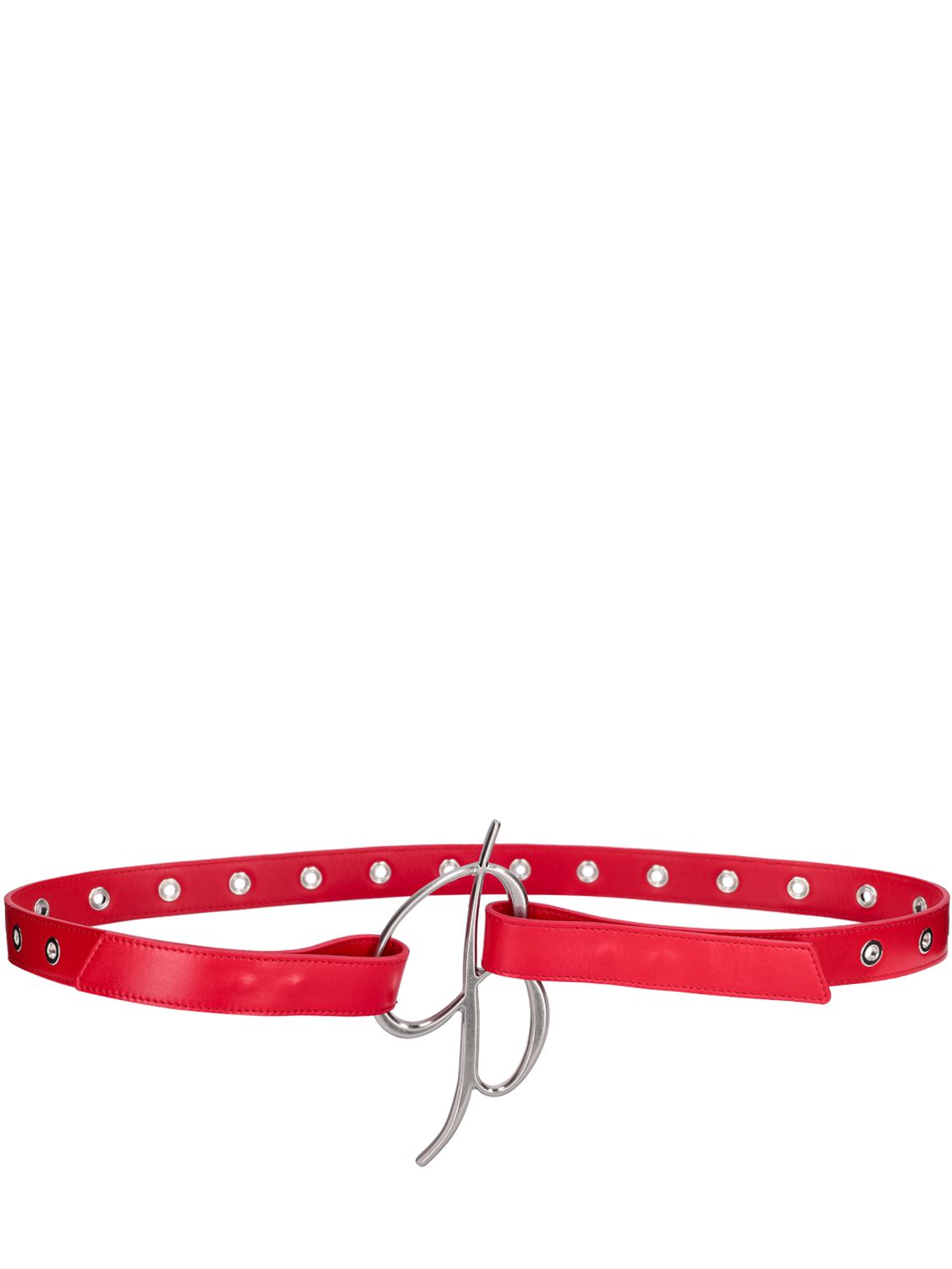 Cintura In Pelle Con Logo - BLUMARINE - Modalova