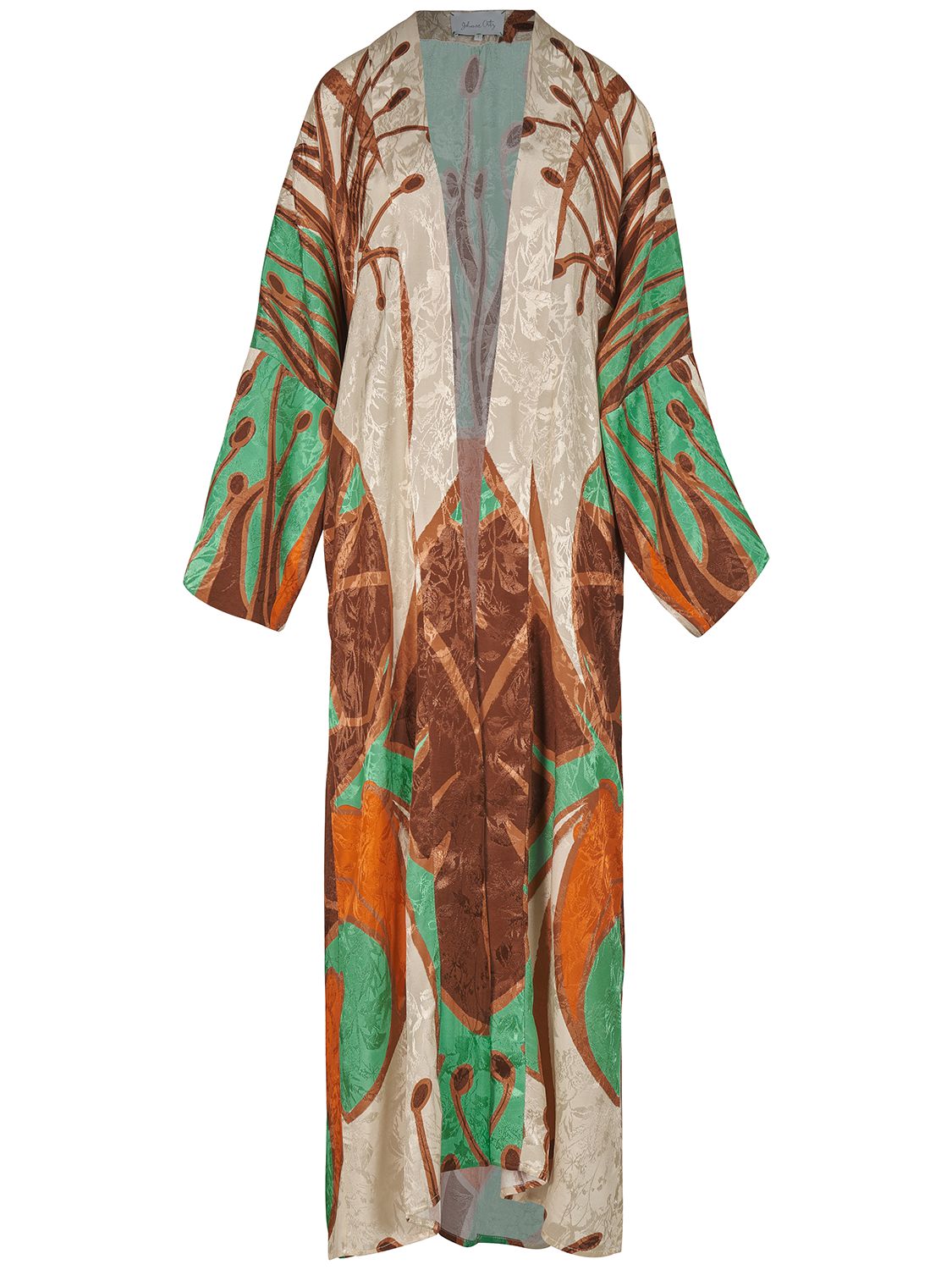 Vestito Kimono Tropical Pea Jacquard - JOHANNA ORTIZ - Modalova