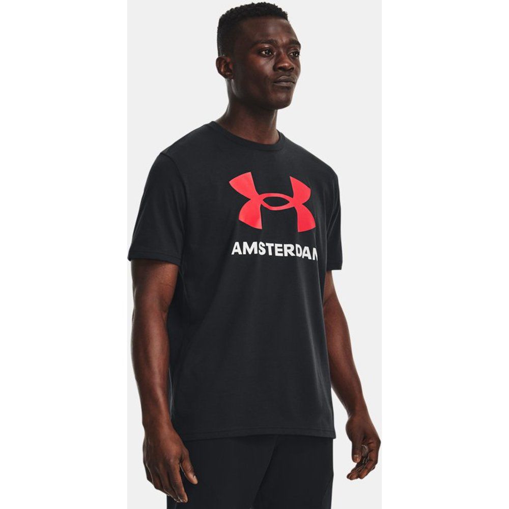 T-shirt Amsterdam City da uomo / Bianco / Rosso L - Under Armour - Modalova