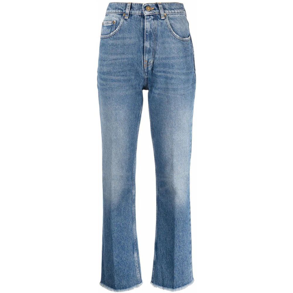 Jeans cropped sbiaditi in misto cotone - Golden Goose - Modalova