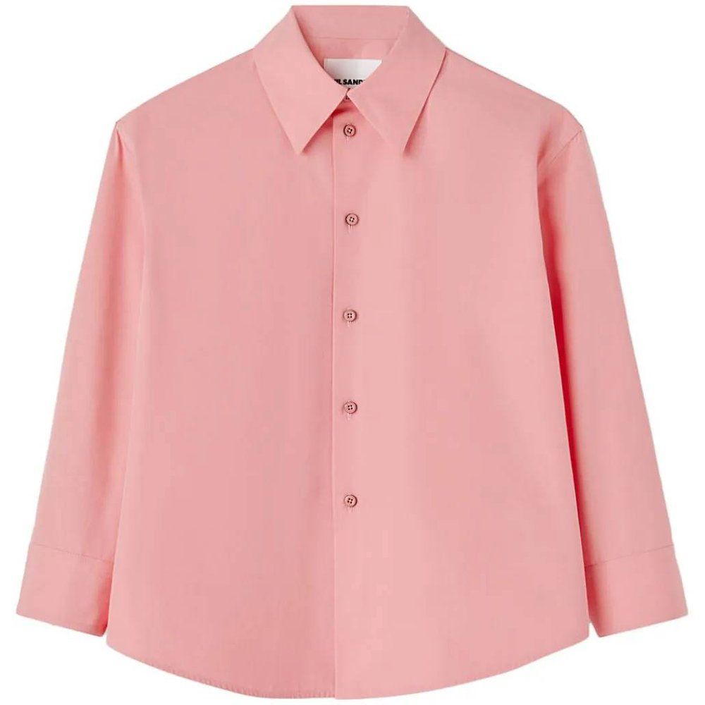 Camicia con colletto rosa cipria - Jil Sander - Modalova