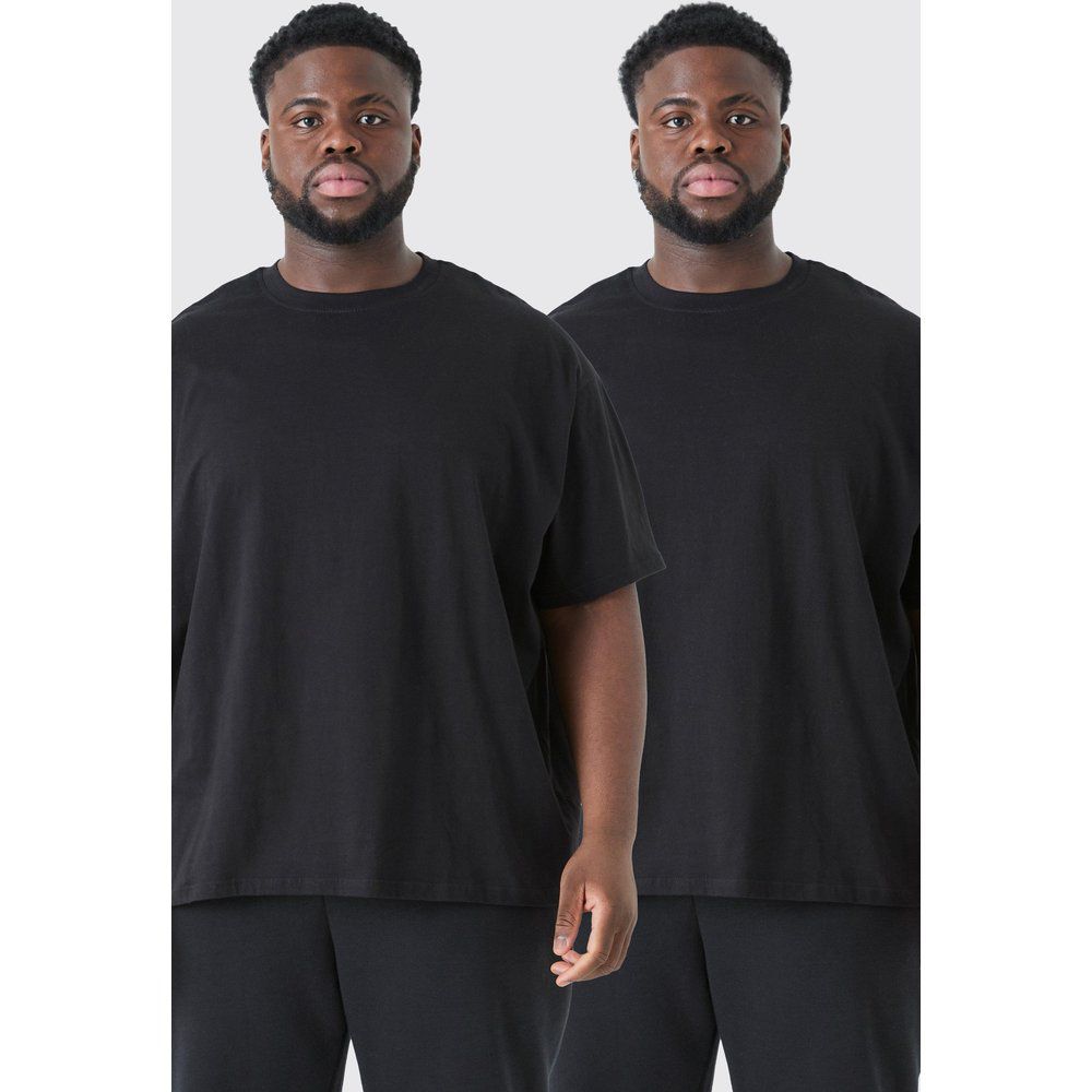 T-shirt Plus Size oversize - set di 2 paia - boohoo - Modalova