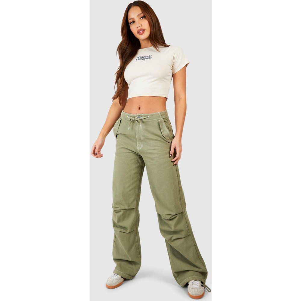 Jeans Tall stile Cargo, Verde - boohoo - Modalova
