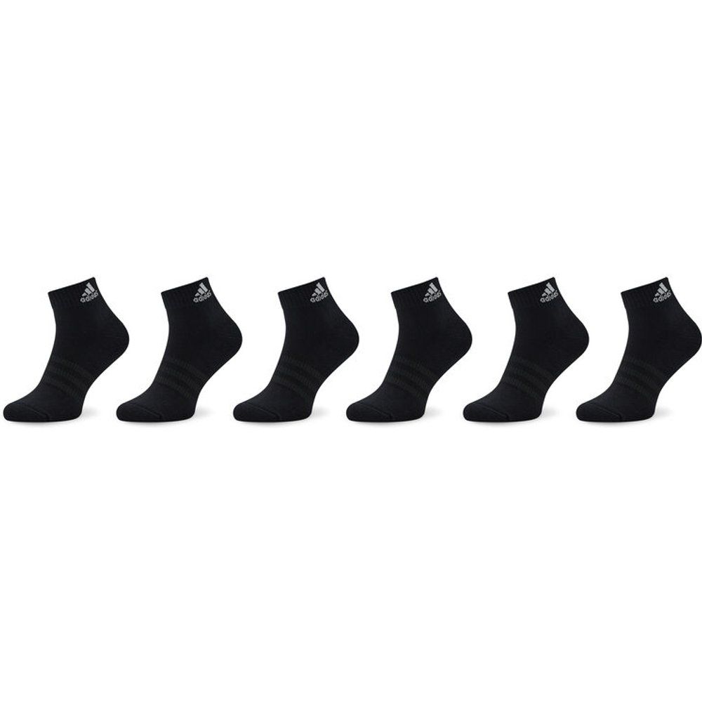 Set di 6 paia di calzini corti unisex - Cushioned Sportswear IC1291 Black/White - Adidas - Modalova