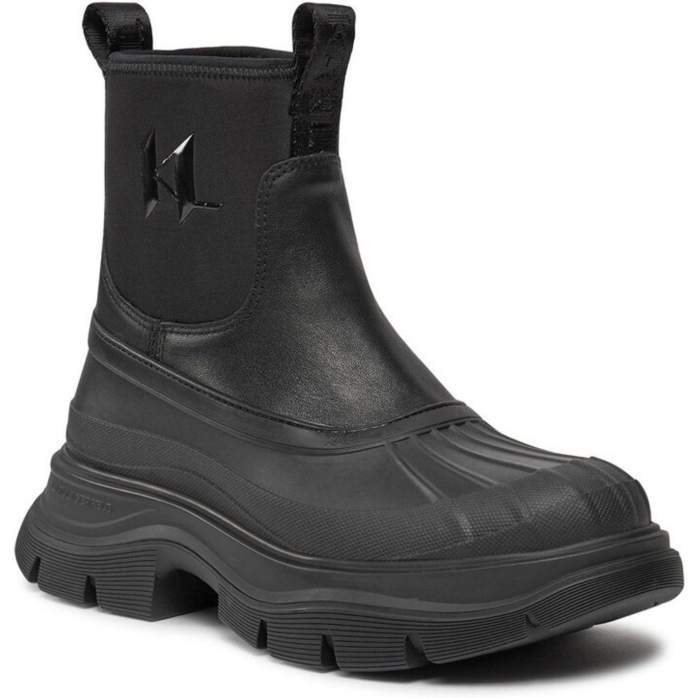 Sneakers - KL42970 Black Lthr & Textile - Karl Lagerfeld - Modalova