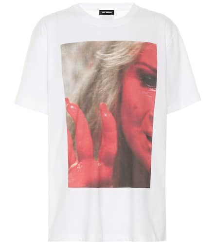T-shirt in cotone con stampa - Raf Simons - Modalova