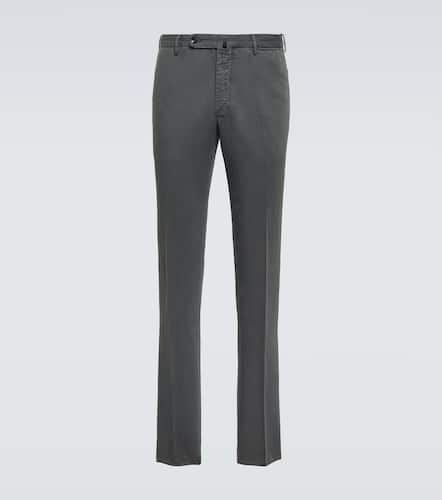 Pantaloni regular in cotone e lino - Incotex - Modalova