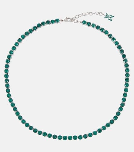 Tennis crystal-embellished necklace - Amina Muaddi - Modalova