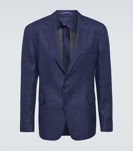 Blazer in lino, seta e cotone - Ralph Lauren Purple Label - Modalova