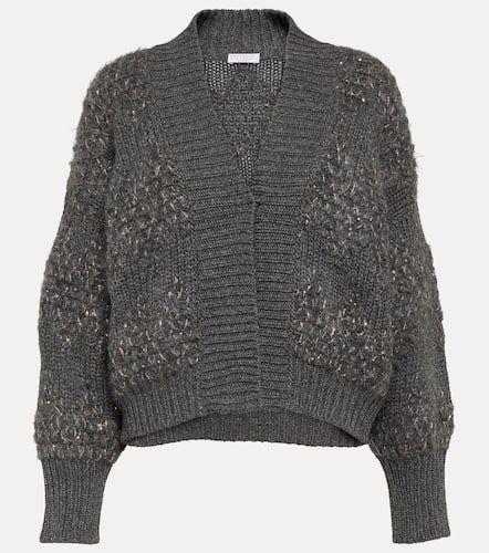 Cardigan in lana, cashmere e seta - Brunello Cucinelli - Modalova
