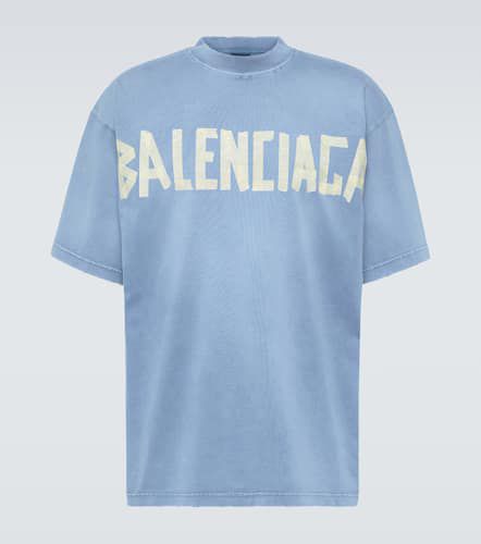 T-shirt Tape Type in jersey di cotone - Balenciaga - Modalova