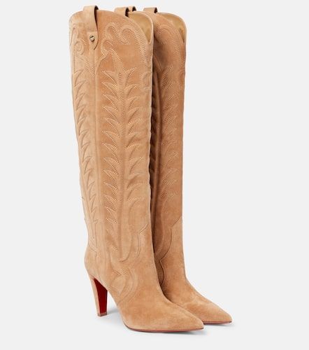 Stivali Santia Botta 85 in suede - Christian Louboutin - Modalova