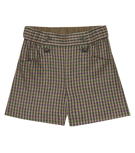 Shorts in misto lana a quadri - Bonpoint - Modalova