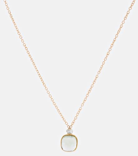 Collana Nudo in oro 18kt con prasiolite e diamanti - Pomellato - Modalova