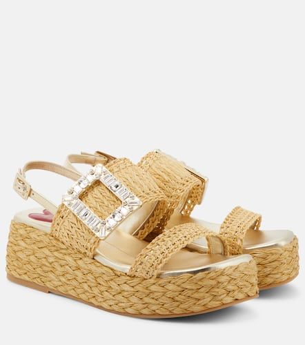 Sandali espadrillas in rafia con platform - Roger Vivier - Modalova